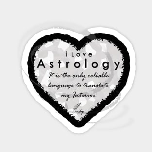 ASTROLOGY LOVE W/B Sticker